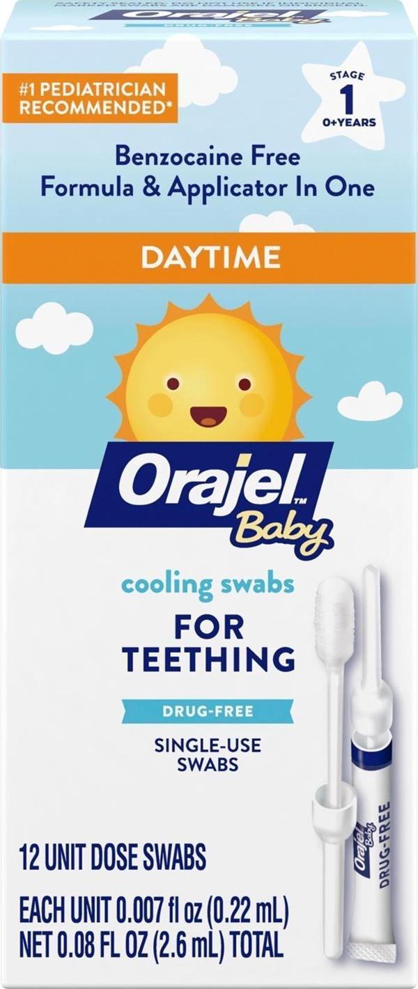 Orajel Baby Daytime Cooling Swabs for Teething 2.6ML - Image 1