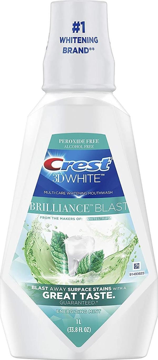 Crest 3D White Brilliance Blast Ağız Çalkalama Suyu 1LT - Image 1