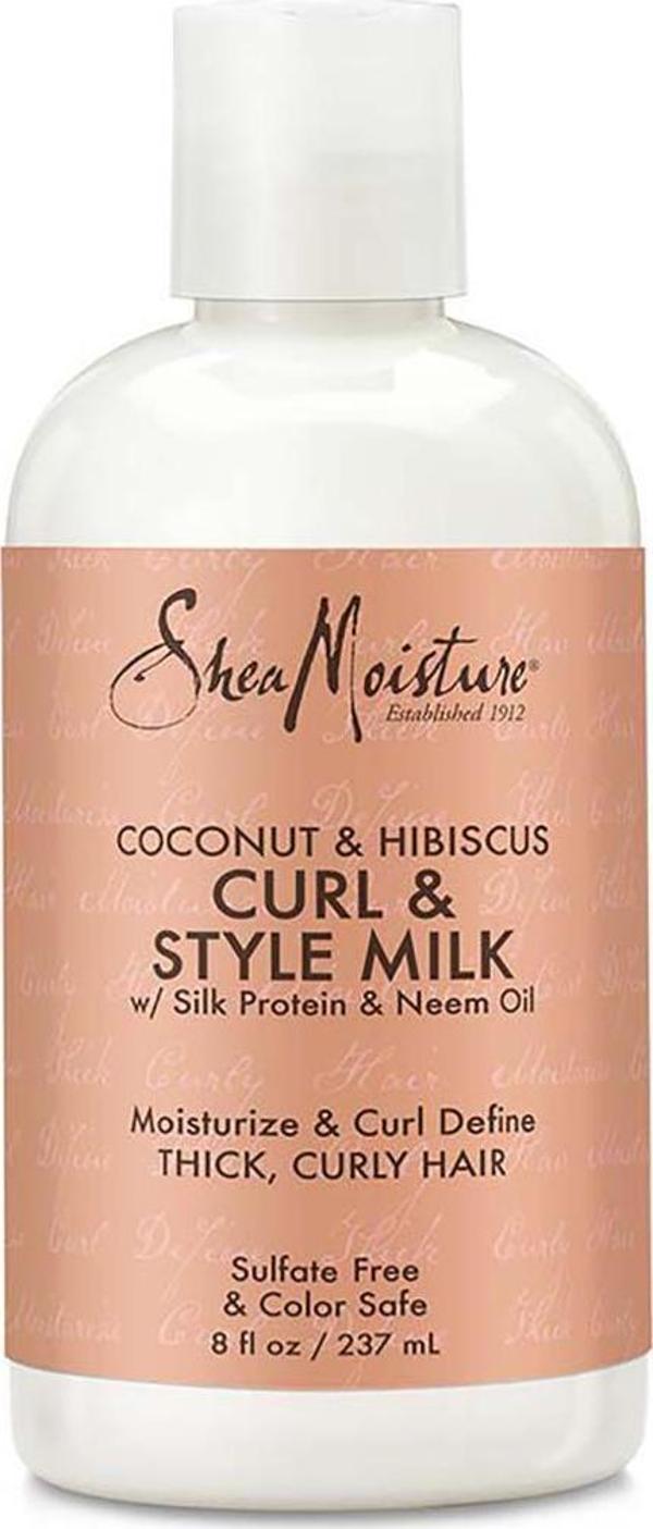 Shea Moisture Coconut & Hibiscus Durulanmayan Şekillendirici Saç Bakım Sütü 237ML - Image 1