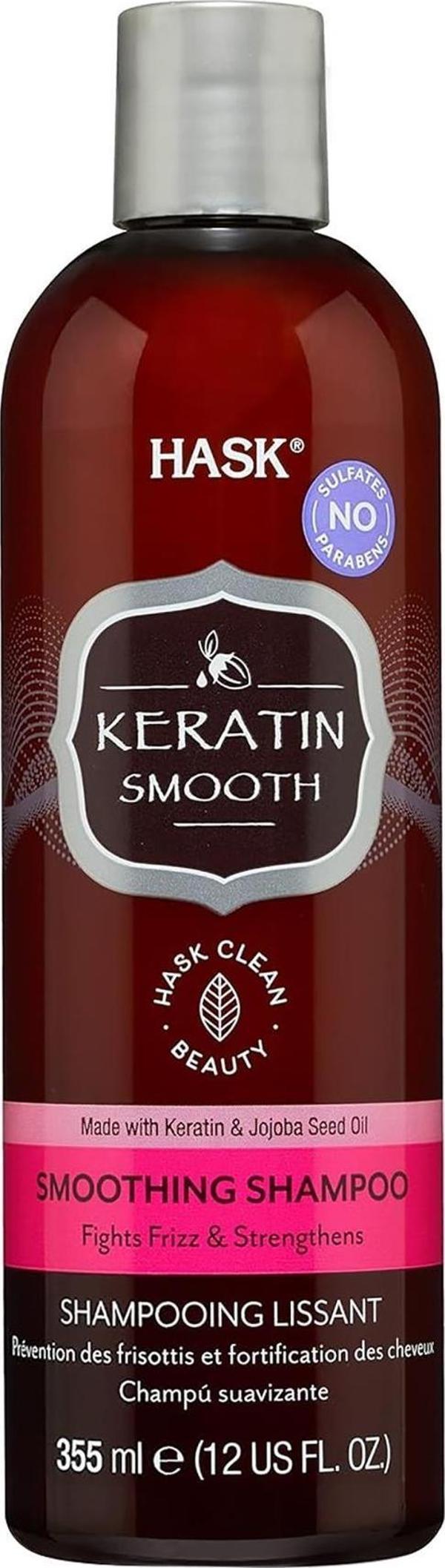 Hask Keratin Smooth Kabarma Karşıtı Şampuan 355ML - Image 1