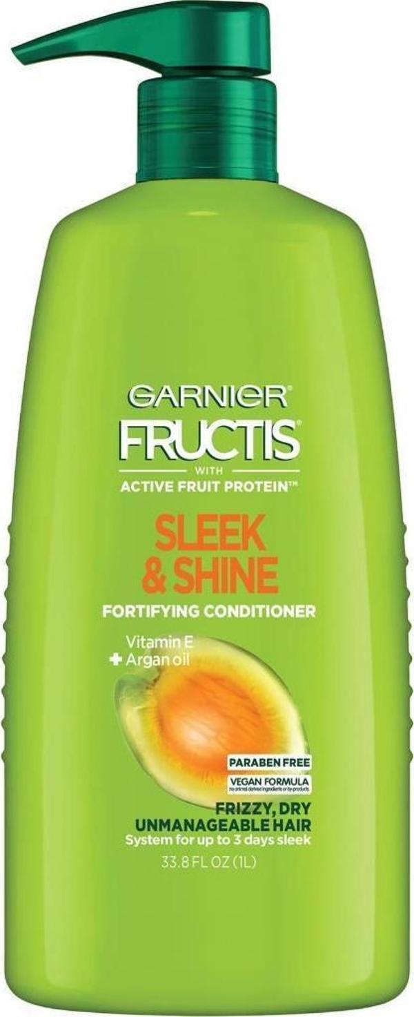 Garnier Fructis Sleek Shine Argan Yağlı Elektriklenme Karşıtı Saç Kremi 1LT - Image 1