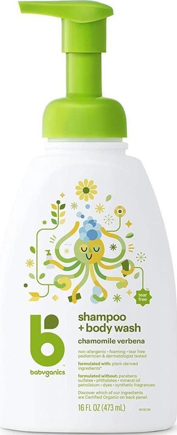 Babyganics Papatya ve Mine Çiçeği Kokulu Bebek Şampuanı 473ML - Image 1