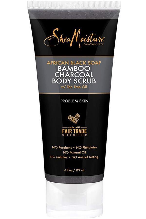 Shea Moisture Afrika Siyah Sabunu ve Bambu Kömürü Vücut Peelingi 170GR - Image 1