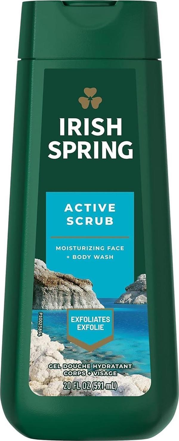 Irish Spring Active Scrub Nemlendirici Yüz ve Vücut Yıkama 591ML - Image 1