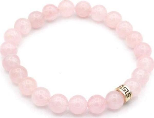 Hakiki A Kalite Doğal Pembe Kuvars Bileklik 1.kalite 001 - Image 1