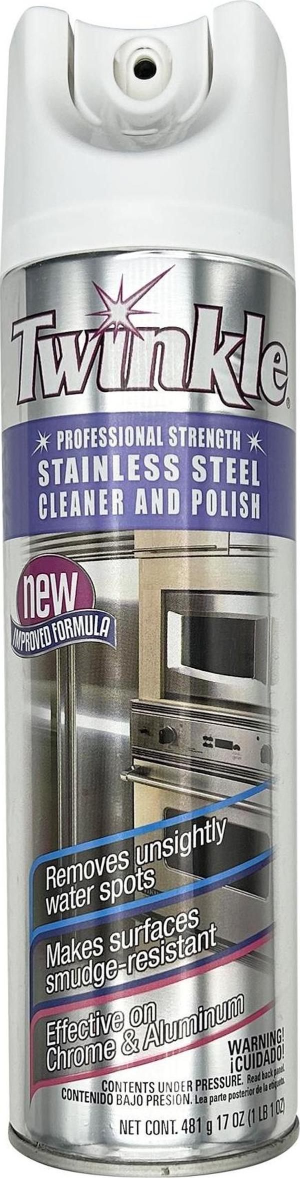Twinkle Paslanmaz Çelik Yüzey Temizleyici ve Parlatıcı Sprey 481GR - Image 1