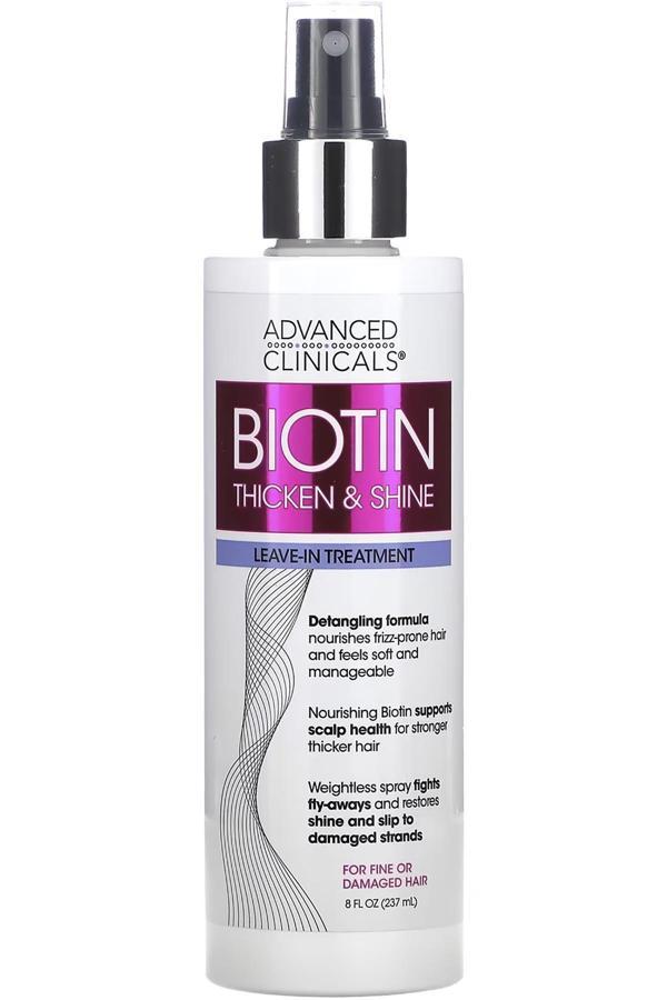 Advanced Clinicals Biotin Durulanmayan Saç Bakım Spreyi 237ML - Image 1