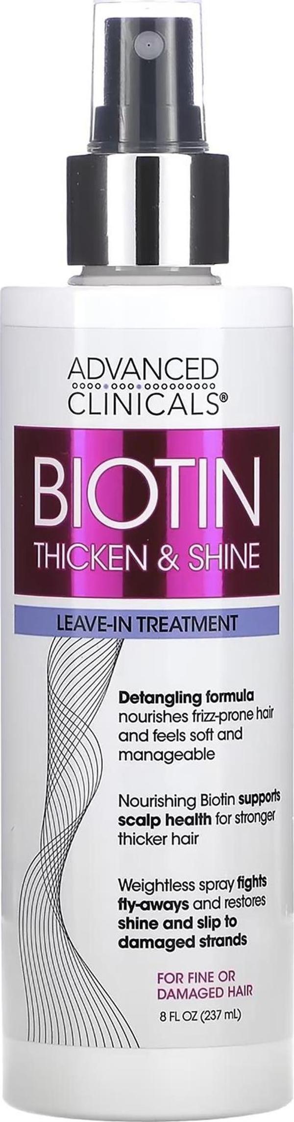 Advanced Clinicals Biotin Durulanmayan Saç Bakım Spreyi 237ML - Image 1
