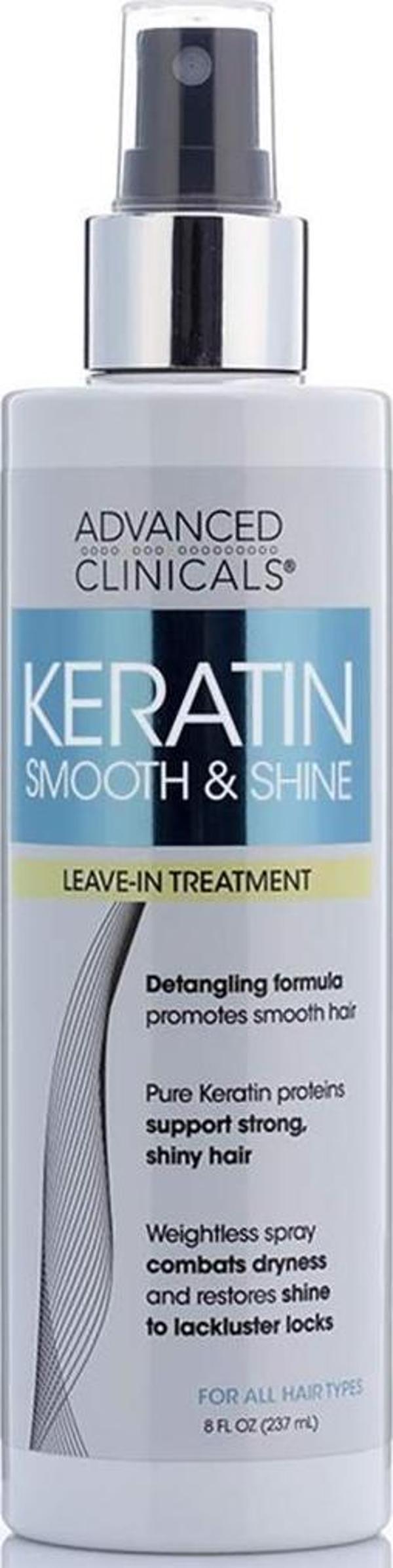 Advanced Clinicals Keratin Durulanmayan Saç Bakım Spreyi 237ML - Image 1