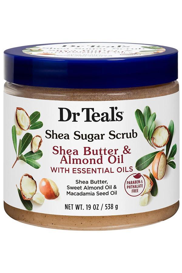 Dr.Teal's Shea Sugar Scrub Shea Butter & Almond Oil Vücut Şeker Peeling 538GR - Image 1