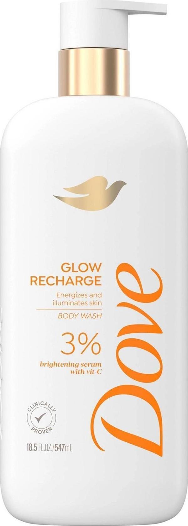 Dove Glow Recharge %3 Brightening Serum Vücut Şampuanı 547ML - Image 1