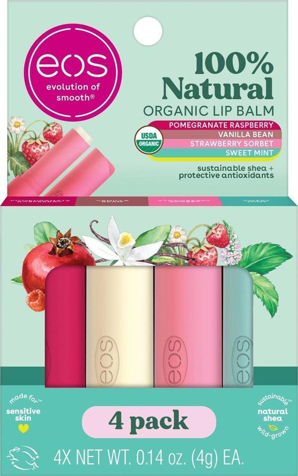 EOS Lip Balm Dudak Balsamı Çeşit Paketi 4 Adet - Image 1
