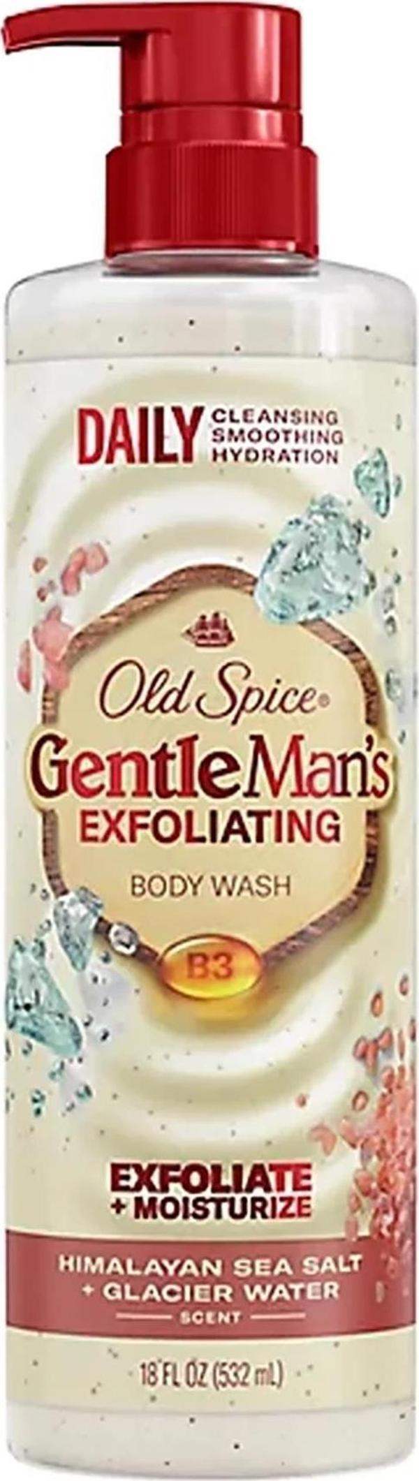 Old Spice Gentle Man's Exfoliating Himalayan Sea Salt + Glacier Water Duş Jeli 532ML - Image 1