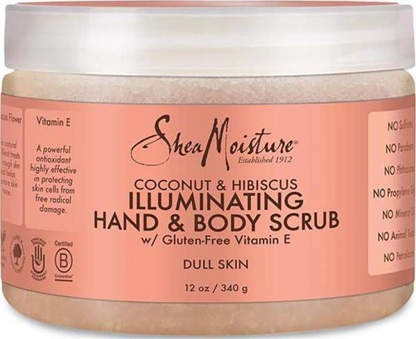 Shea Moisture Coconut & Hibiscus Aydınlatıcı El ve Vücut Peelingi 340GR - Image 1