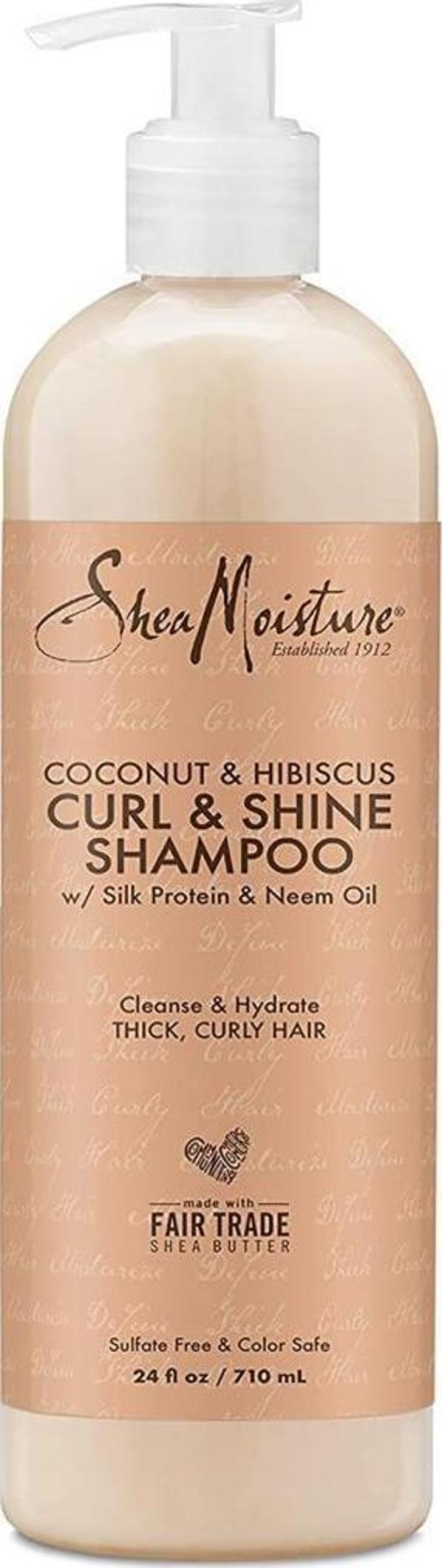 Shea Moisture Coconut & Hibiscus Bukle Kontrolü ve Parlaklık Şampuanı 710ML - Image 1