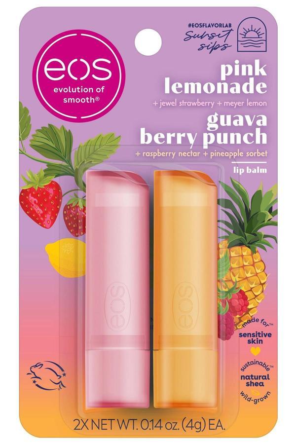 EOS Lip Balm Pink Lemonade + Guava Berry Punch 2'li Dudak Balsamı 2x4GR - Image 1
