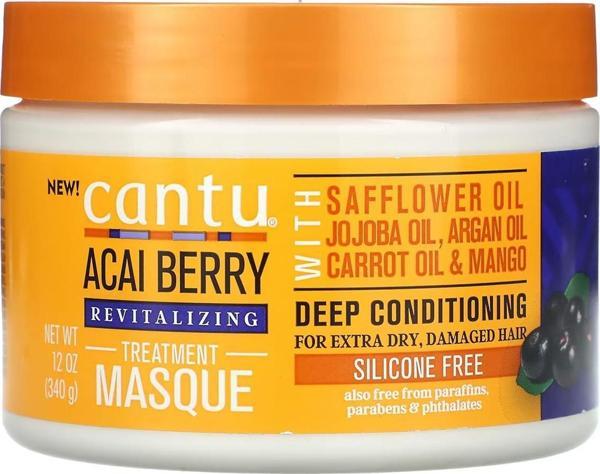 Cantu Acai Berry Yıpranmış Saçlar Özel Canlandırıcı Saç Maskesi 340GR - Image 1