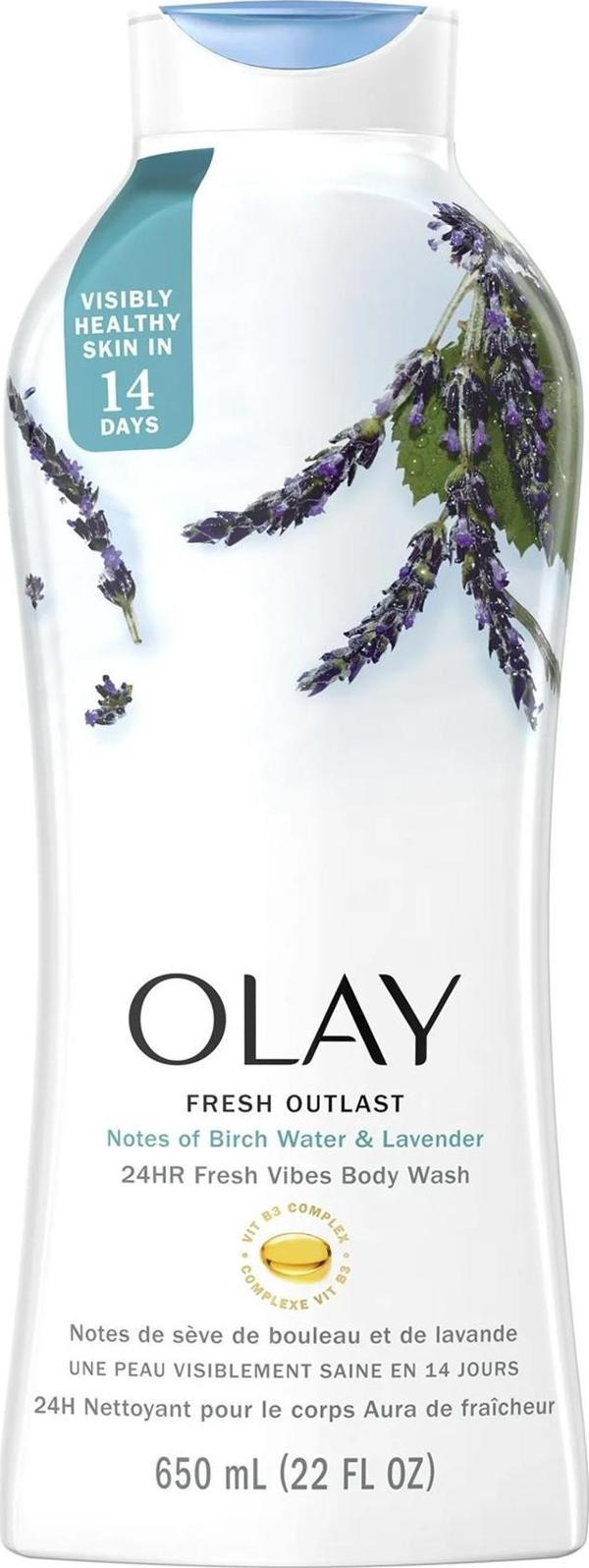 Olay Fresh Outlast Birch Water and Lavender Duş Jeli 650ML - Image 1