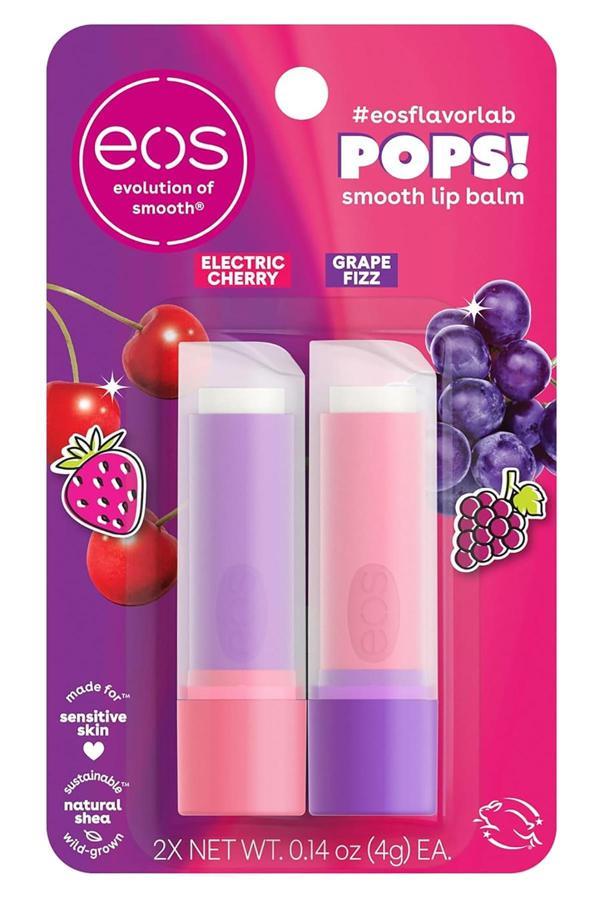 EOS Electric Cherry + Grape Fizz 2'li Dudak Balsamı 2x4GR - Image 1