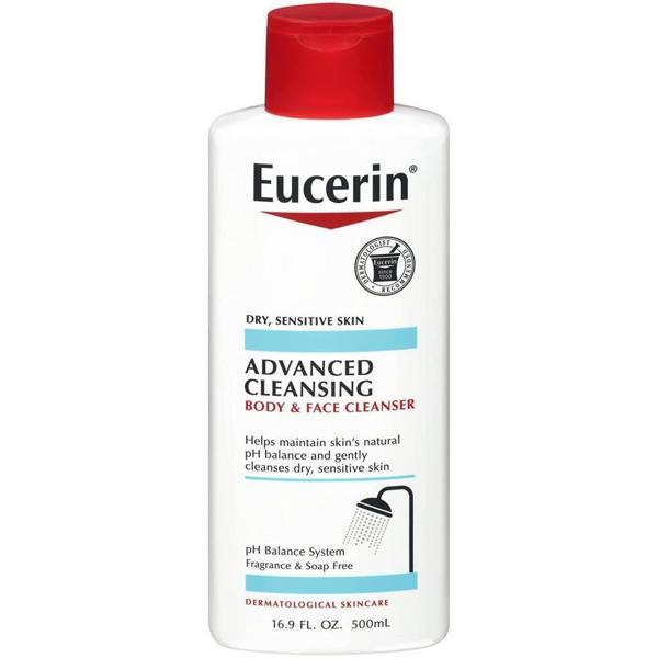Eucerin Advanced Cleansing Vücut ve Yüz Temizleyici 500ML - Image 1