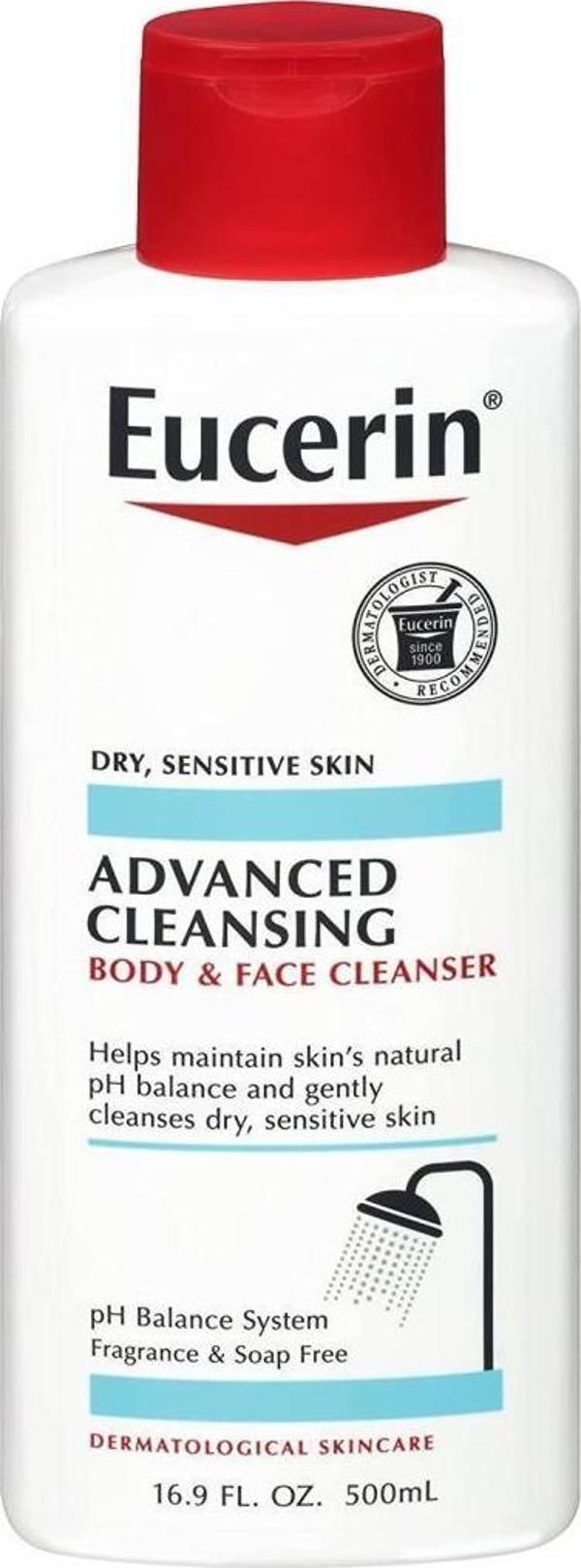 Eucerin Advanced Cleansing Vücut ve Yüz Temizleyici 500ML - Image 1