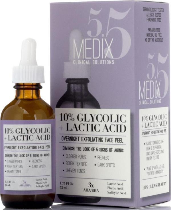 Medix 5.5 10% Glycolic + Lactic Acid Peeling Yüz Serumu 52ML - Image 1