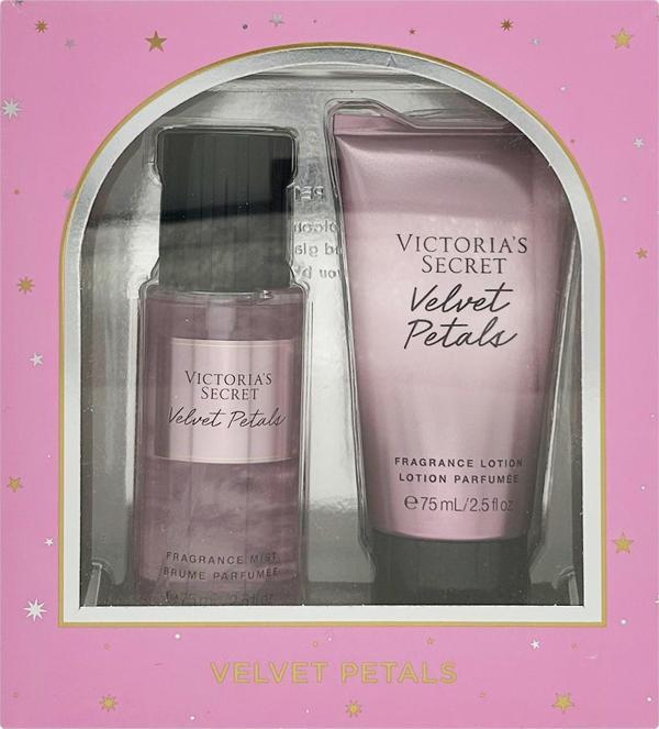 Victoria's Secret Velvet Petals Vücut Spreyi ve Losyonu İkili Hediye Seti - Image 1