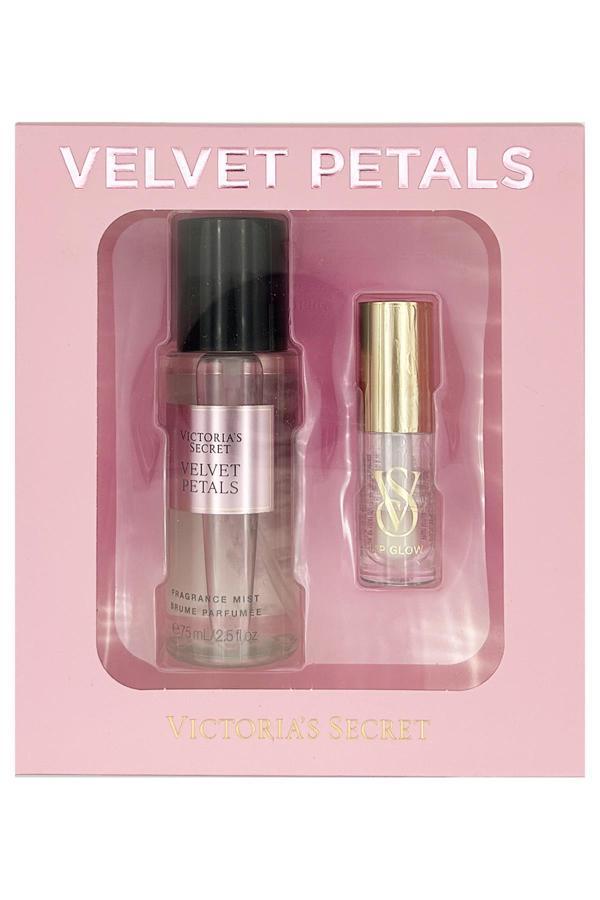 Victoria's Secret Velvet Petals Mini Vücut Spreyi ve Clear Parlatıcı Dudak Yağı Set - Image 1