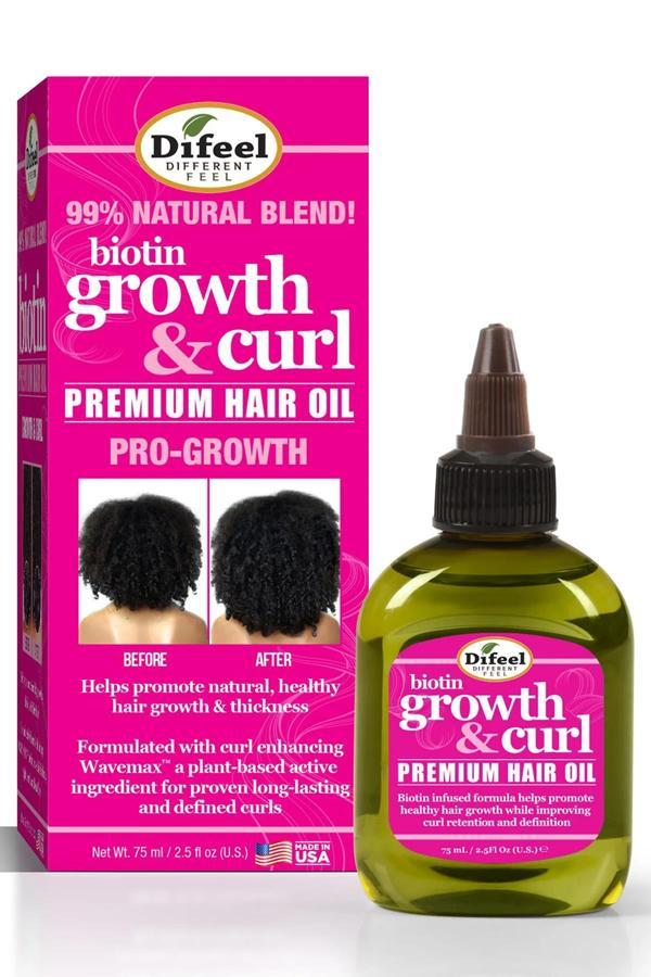 Difeel Biotin Growth & Curl Saç Yağı 75ML - Image 1