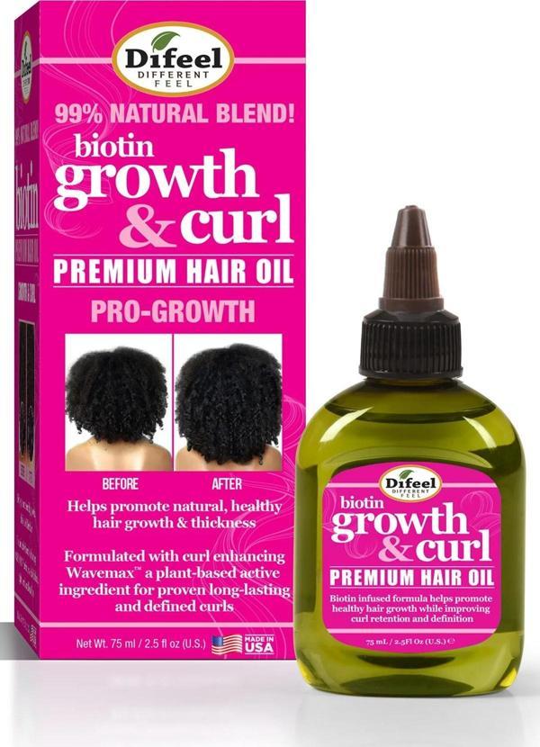 Difeel Biotin Growth & Curl Saç Yağı 75ML - Image 1