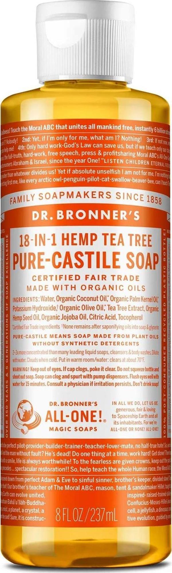 Dr.Bronner's Çok Amaçlı Sıvı Sabun Çay Ağacı Kokulu 237ML - Image 1