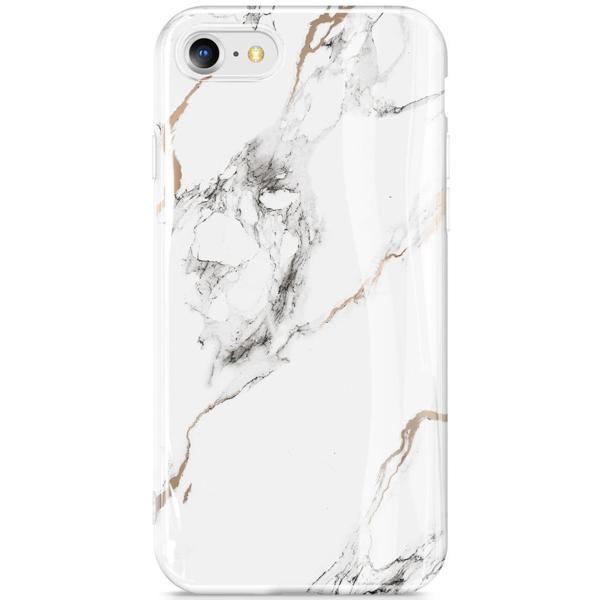 Gviewin iPhone SE 2020/7/8 Telefon Kılıfı White/Gold - Image 1
