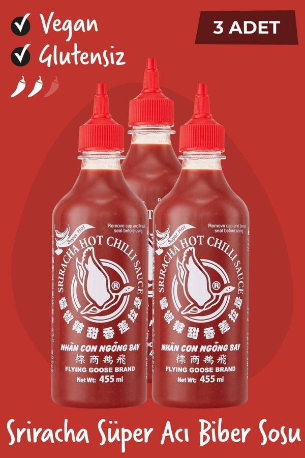 Flying Goose Sriracha Süper Acı Chilli Biberi Sosu 455ML 3 Adet - Image 1