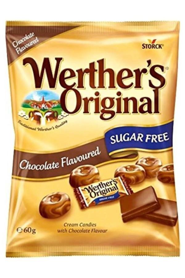 Werther's Original Chocolate Flavour Sugar Free Şekerleme 60GR - Image 1