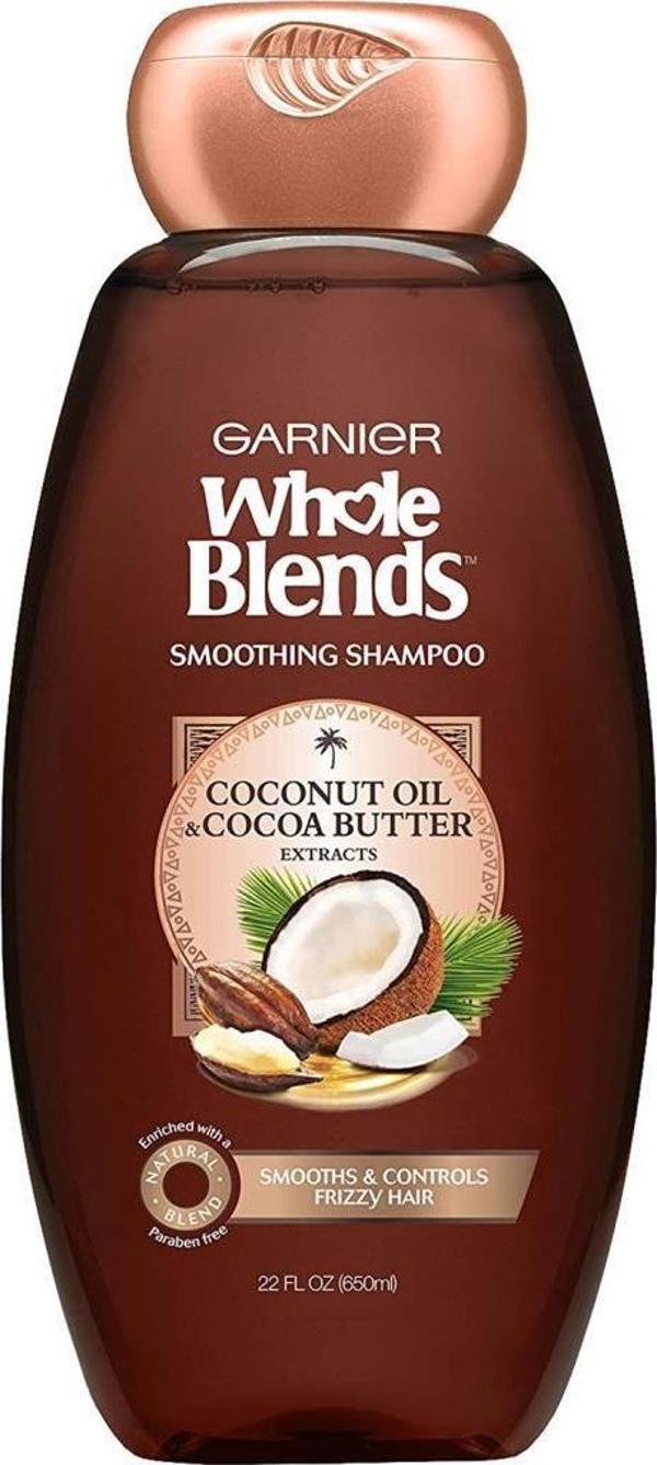 Garnier Whole Blends Hindistan Cevizi ve Kakao Yağı Özlü Pürüzsüzleştirici Şampuan 650ML - Image 1