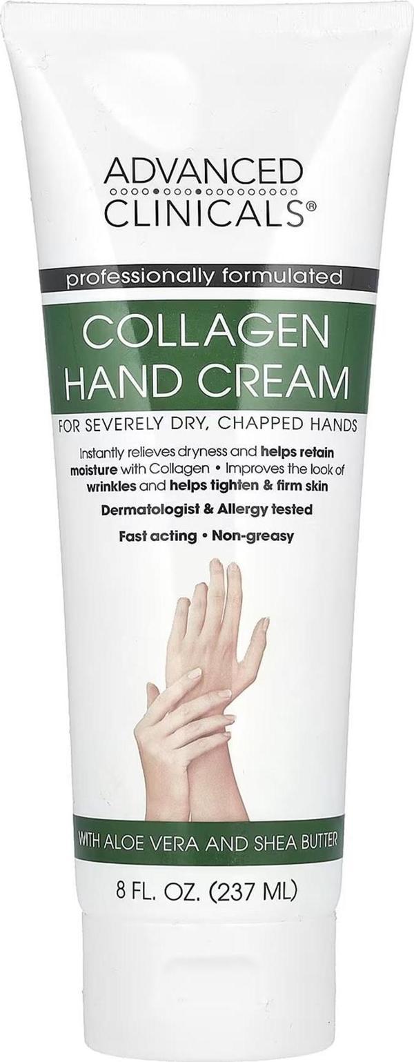 Advanced Clinicals Collagen Nemlendirici El Kremi 237ML - Image 1