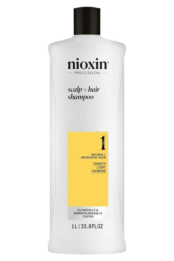 Nioxin System 1 Şampuan - İşlem Görmemiş Hafif İnce Saçlar İçin Kalınlaştırıcı Bakım 1000ML - Image 1