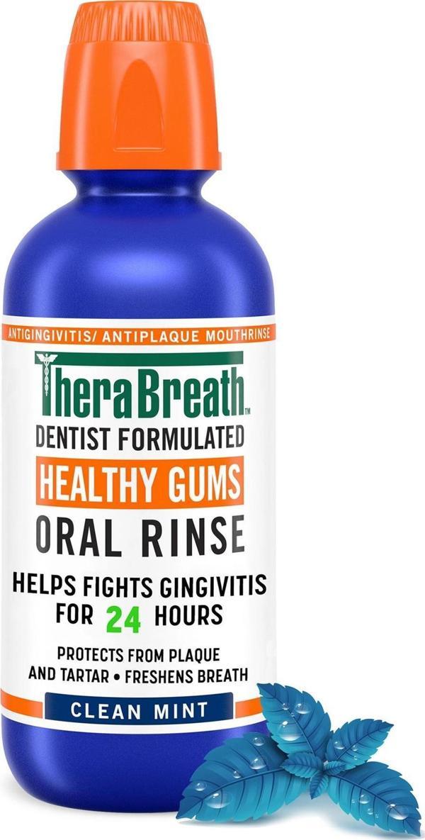 Thera Breath Healthy Gums Clean Mint Ağız Çalkalama Suyu 473ML - Image 1