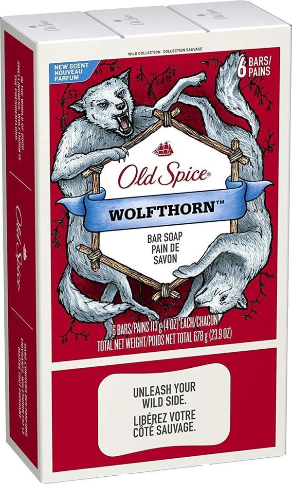 Old Spice W/C Wolfthorn Sabun 6lı Paket 113GR - Image 1