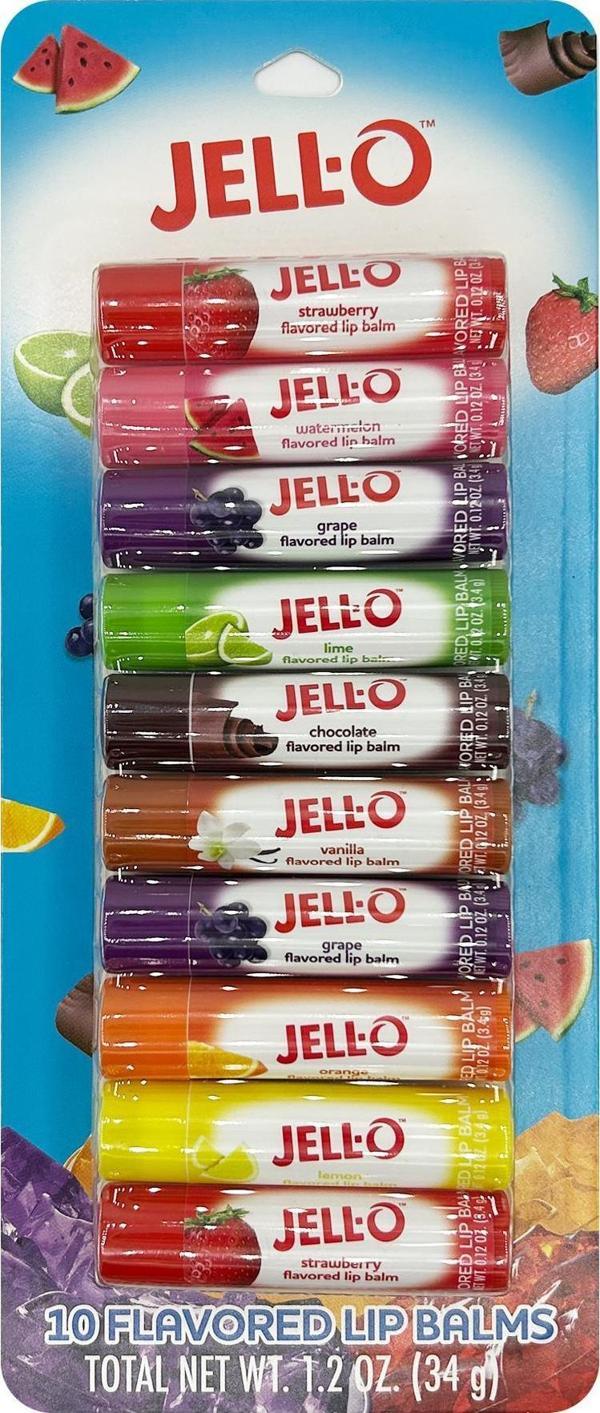 Taste Beauty Jell-O Lip Balm Dudak Balsamı Çeşit Paketi 10 Adet - Image 1
