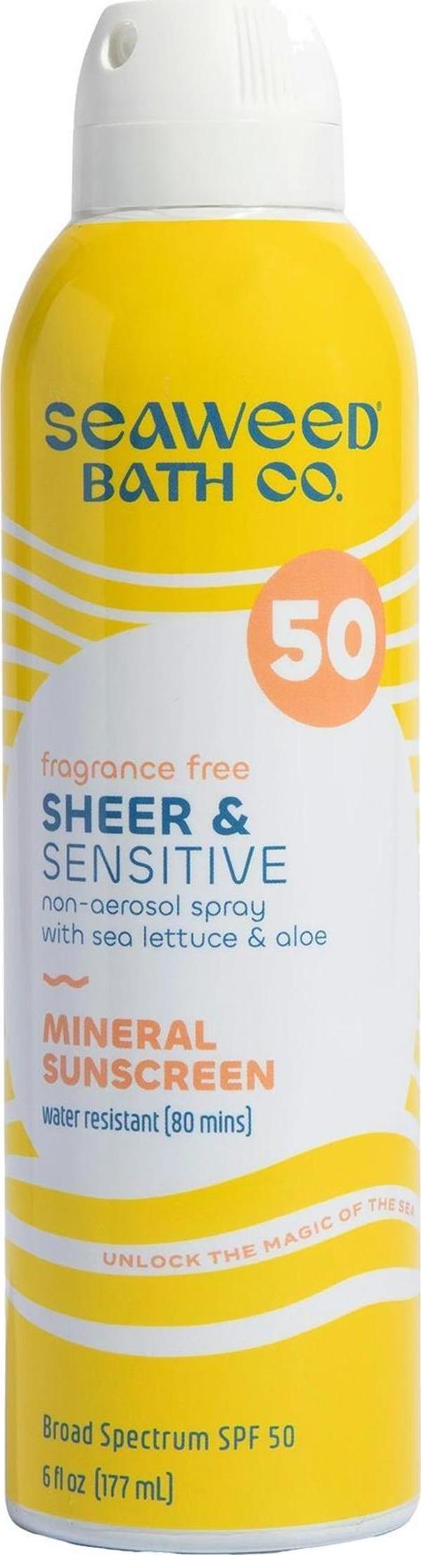 Seaweed Bath Co. SPF50 Sheer & Sensitive Kokusuz Güneş Spreyi 177ML - Image 1