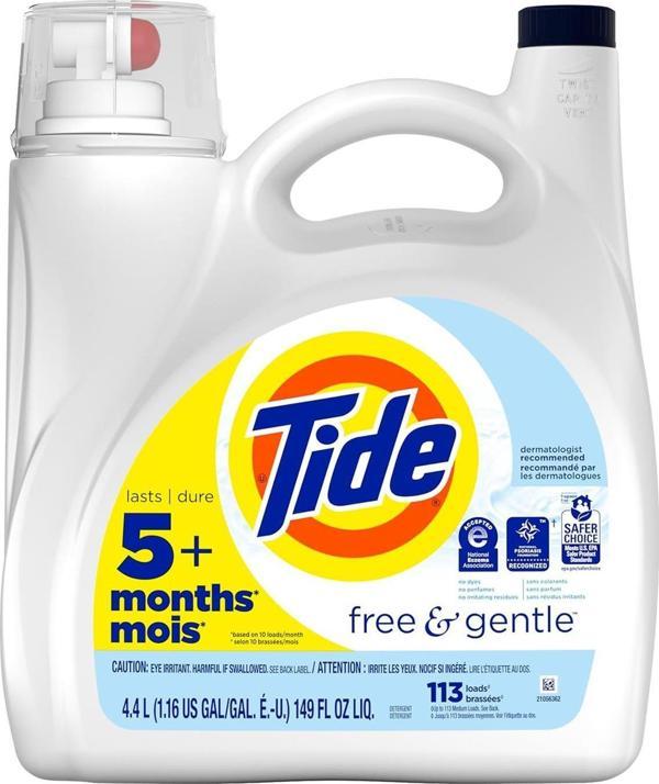 Tide Free & Gentle Sıvı Çamaşır Deterjanı 113 Yıkama 4.4LT - Image 1