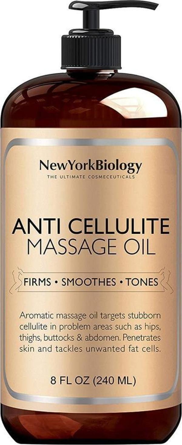 New York Biology Anti Cellulite Masaj Yağı 240ML - Image 1