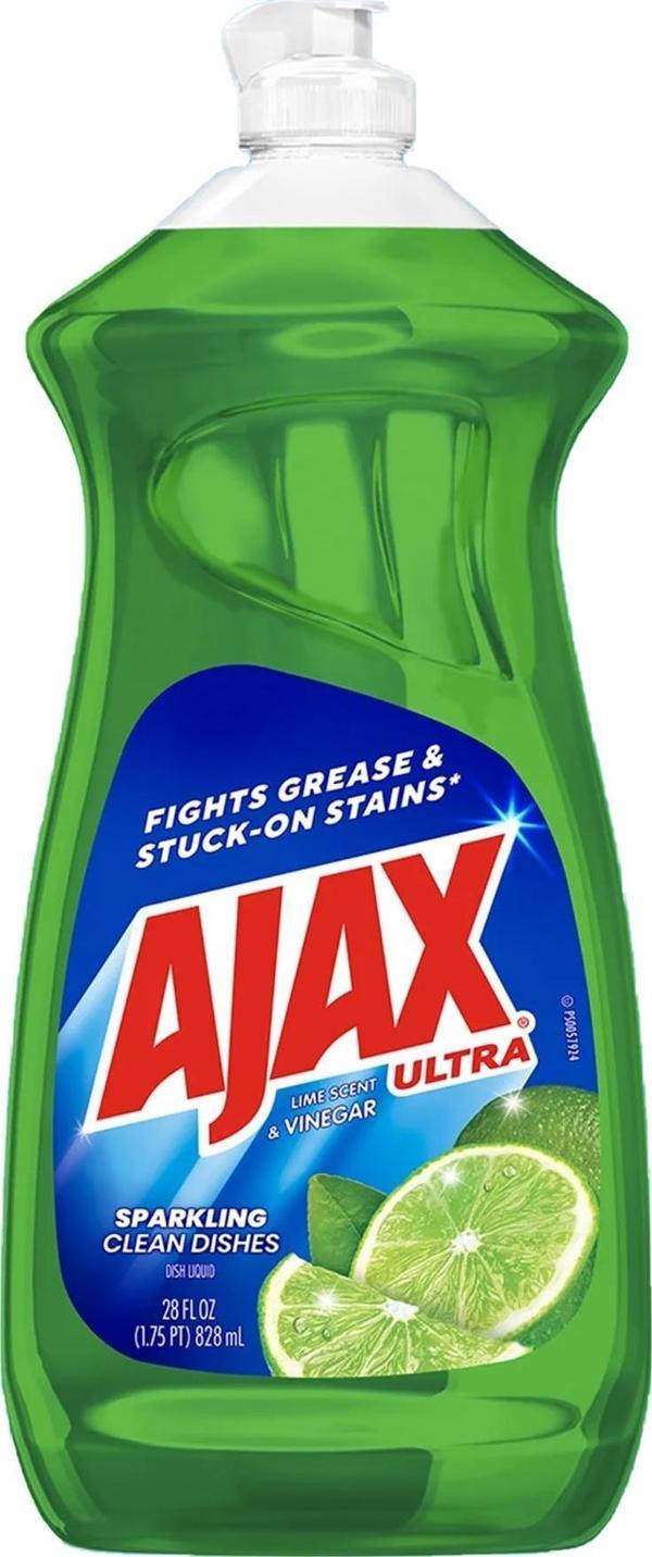 Ajax Misket Limonu + Sirke Elde Sıvı Bulaşık Deterjanı 828ML - Image 1