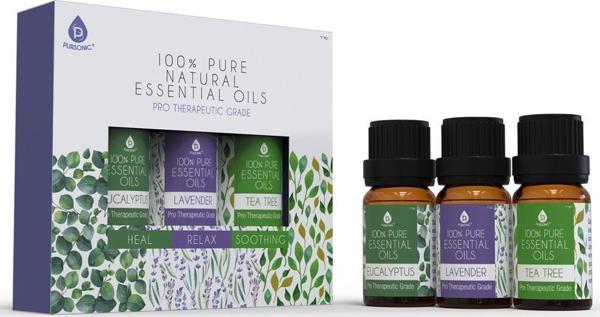 Pursonic 100% Pure Natural Essential Oils 3x10ML - Image 1