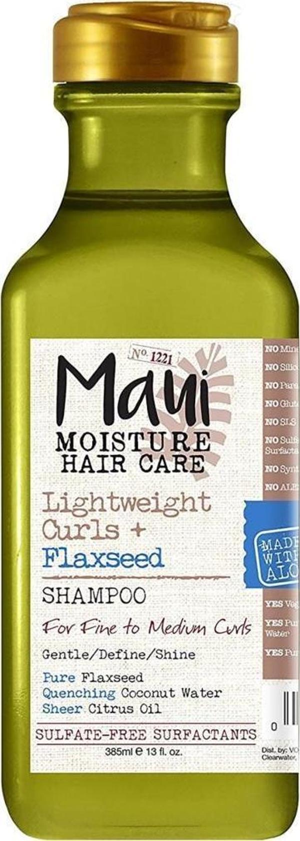 Maui Flaxseed Hafif Bukleli Saçlar İçin Şampuan 385ML - Image 1
