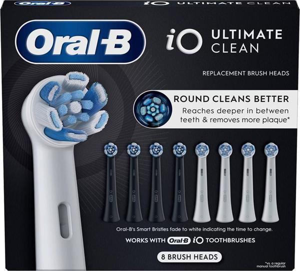Oral-B iO Ultimate Clean 8 Adet Yedek Başlık Seti - Image 1