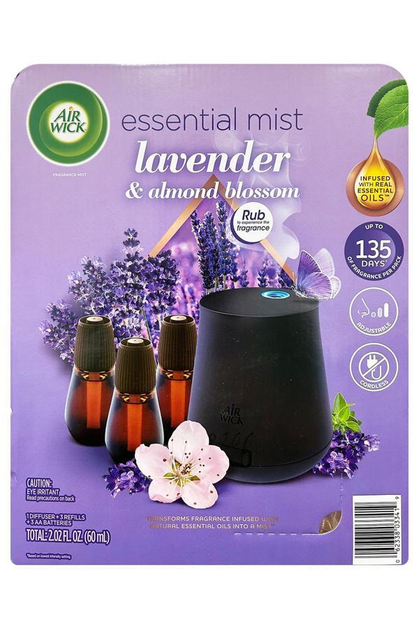 Air Wick Essential Mist Otomatik Hava Tazeleyici Kit Lavanta ve Badem Çiçeği - Image 1
