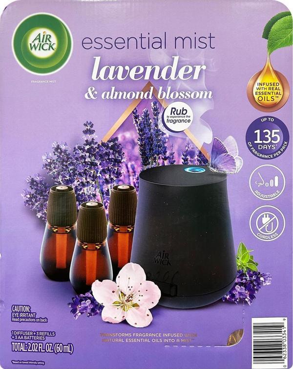 Air Wick Essential Mist Otomatik Hava Tazeleyici Kit Lavanta ve Badem Çiçeği - Image 1
