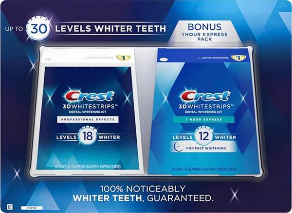 Crest 3D White Whitestrips 20 Günlük + 1 Hour Express 10 Günlük - Image 1